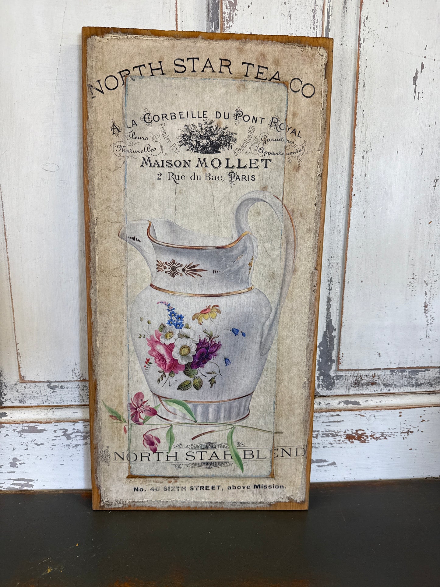 Ironstone Pitcher Paper on Door Panel (GB)