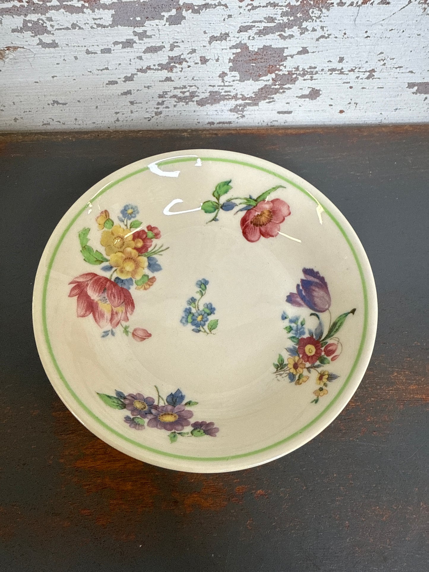 Syyraguse China Small Dish with Florals (A1)