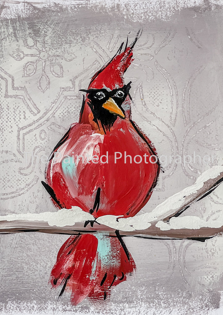 Cardinal Surprise - Connie's Rice Paper