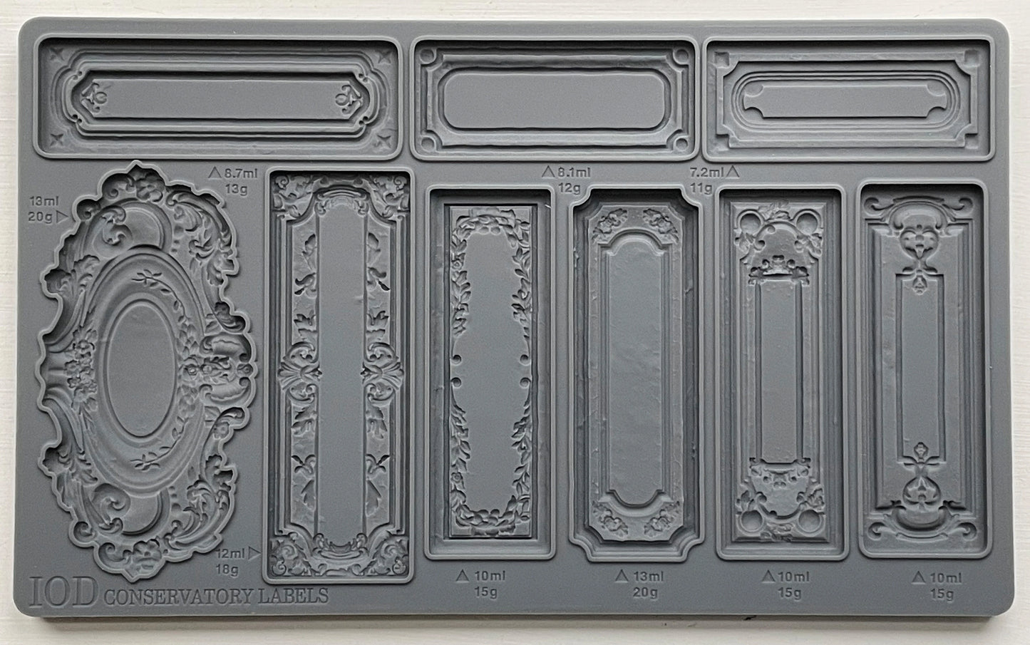 Conservatory Labels IOD 6×10 Decor Moulds™