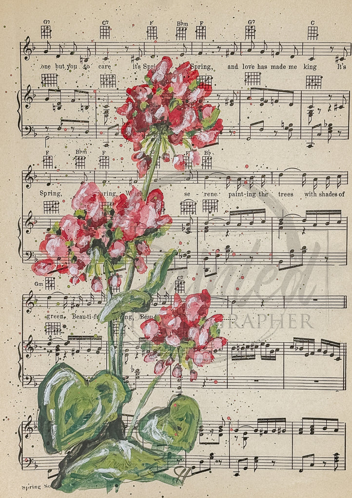 Geranium of Love - Connie's Rice Paper