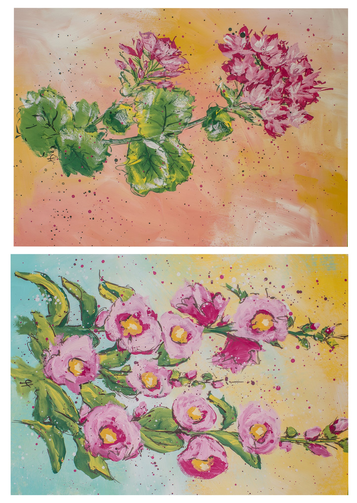 Hockyholly and Pretty Little Pink 5x7's - Connie's Rice Paper