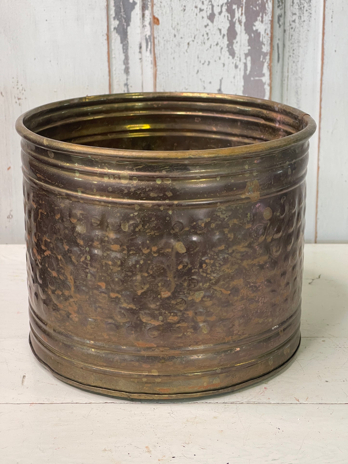 Metal Copper Container with Great Patina | Home Decor