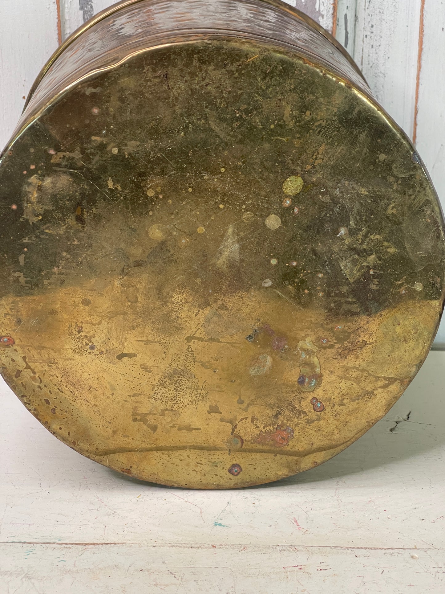 Metal Copper Container with Great Patina | Home Decor