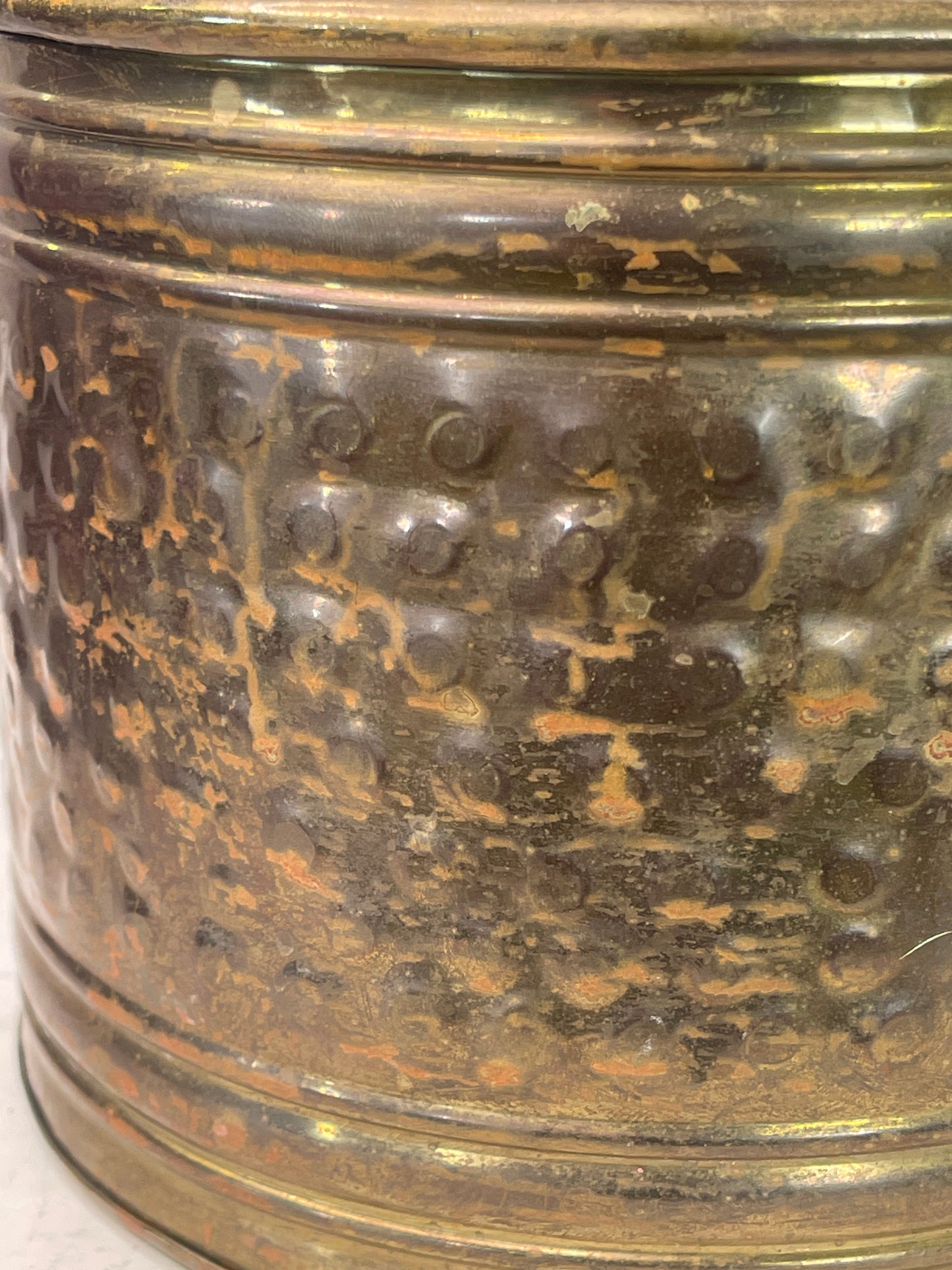 Metal Copper Container with Great Patina | Home Decor