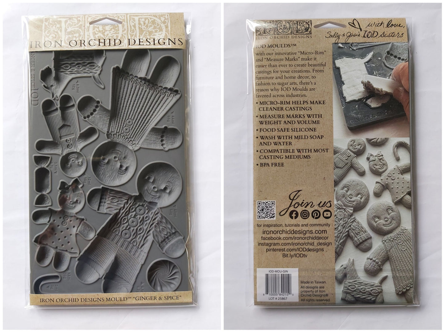 Ginger and Spice 6×10 Decor Moulds™