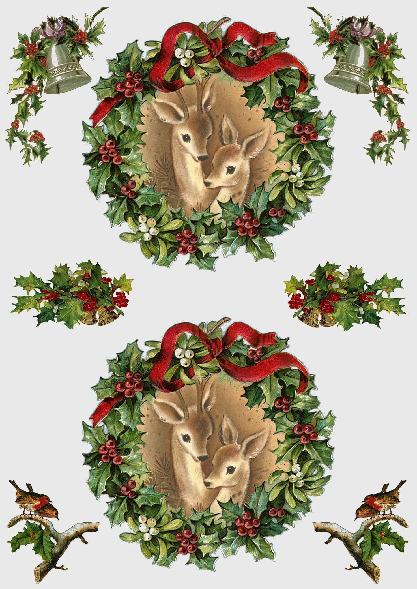 JRV A4 Rice Paper - Pastel Deer