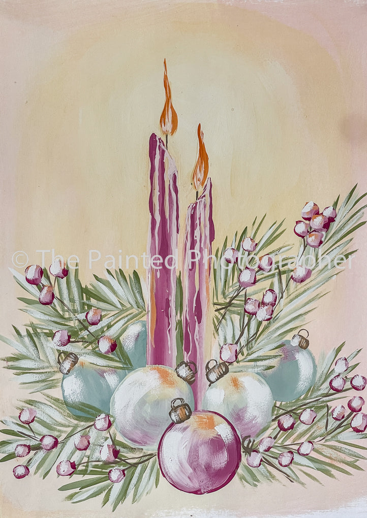 Pink Candles - Connie's Rice Paper