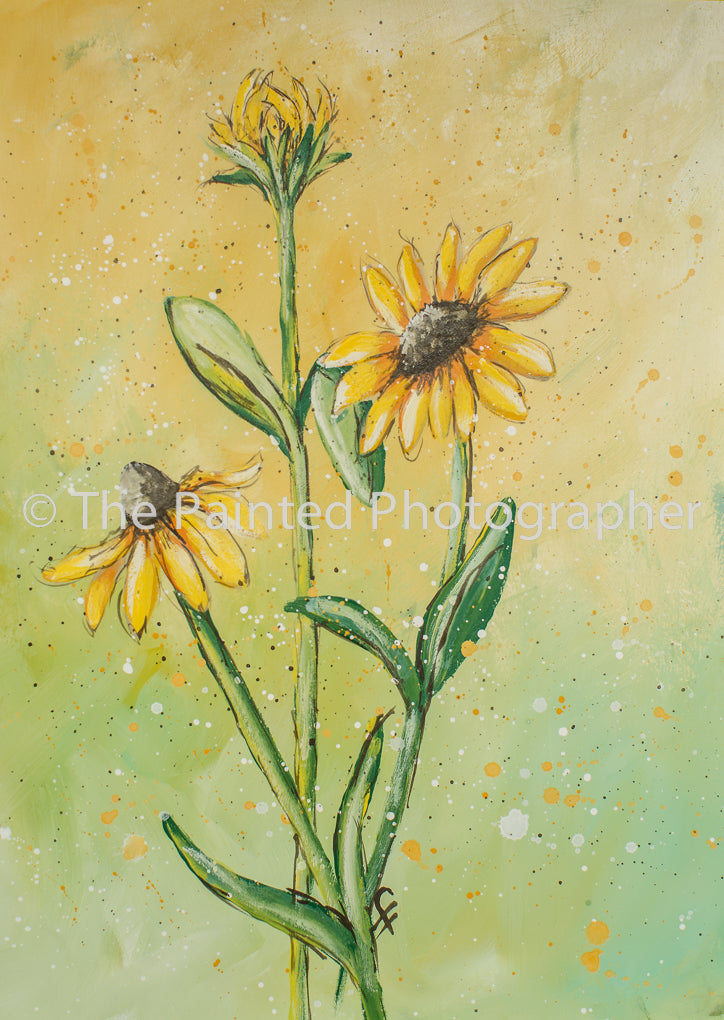 Show Off Black Eyed Susan - Connie's Rice Paper