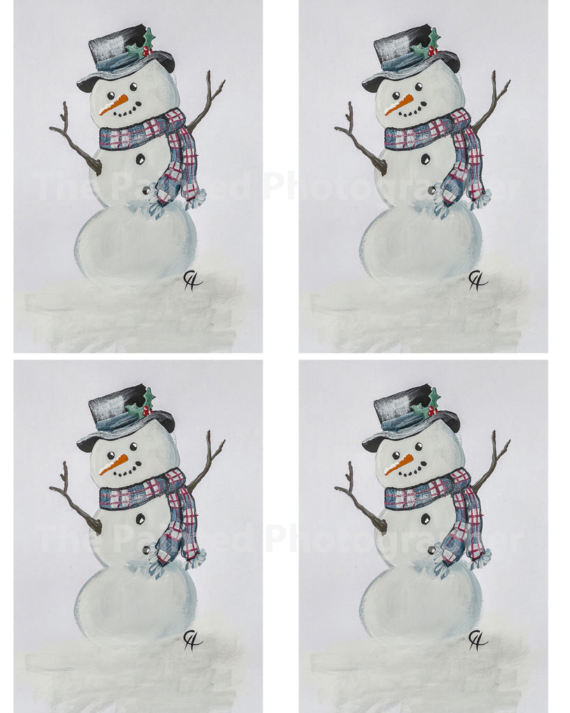 SnowyMan 3.5x5 - Connie's Rice Paper