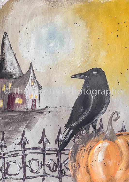 Spooky Night Crow - Connie's Rice Paper