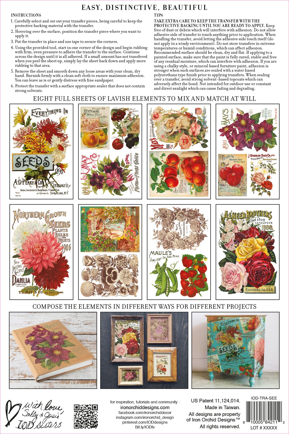 Seed Cataloge IOD TRANSFER 8×12 PAD™