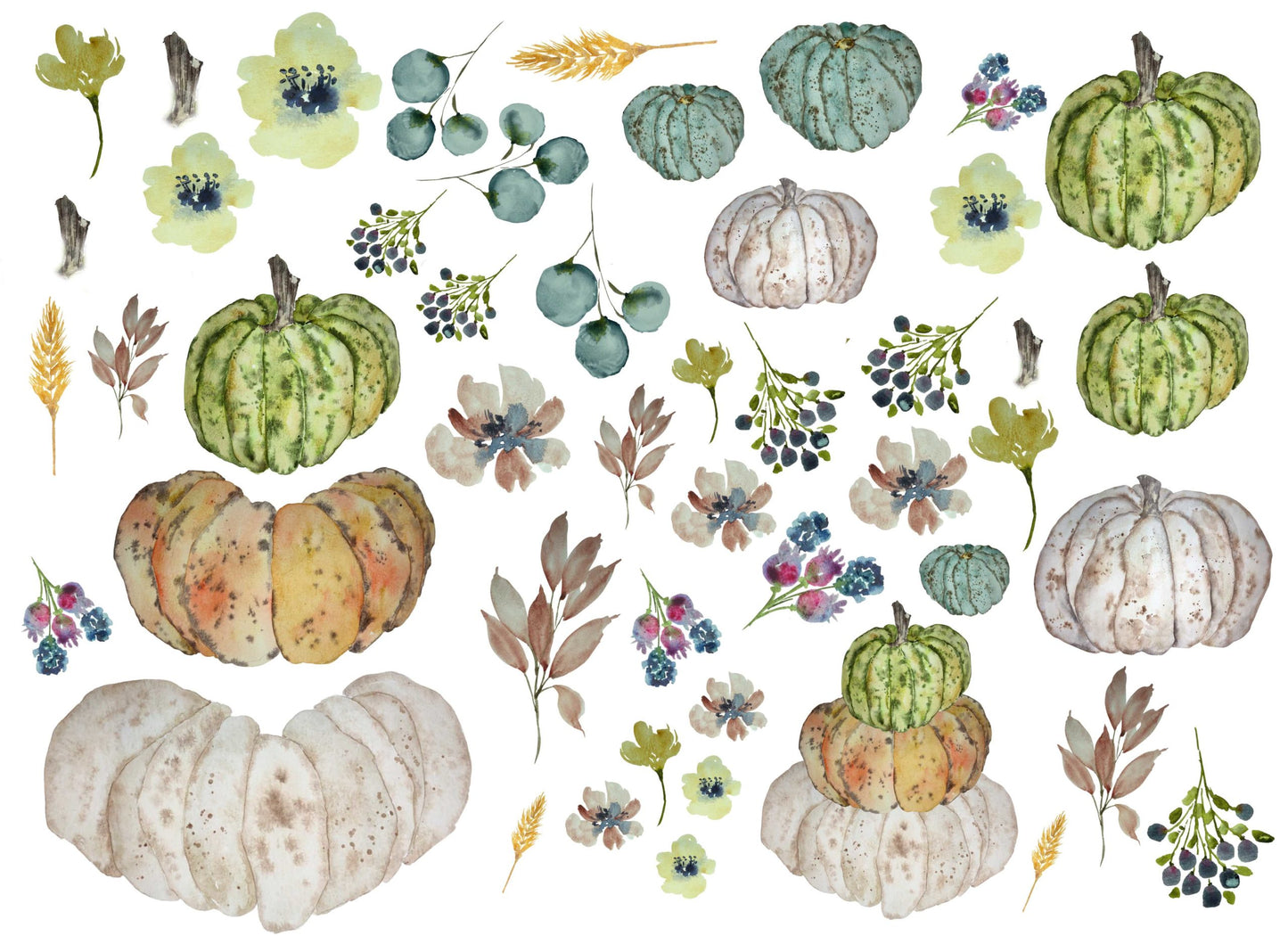 Roycycled Heirloom Pumpkins Decoupage Paper By Lexi Grenzer