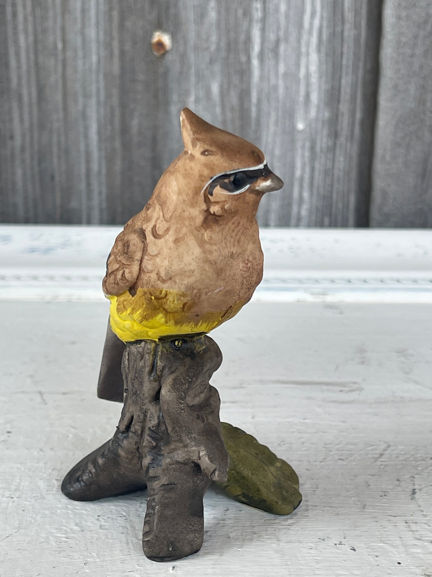 Cedar Wax Wing Bird Figurine | UC CTI Japan (B3)
