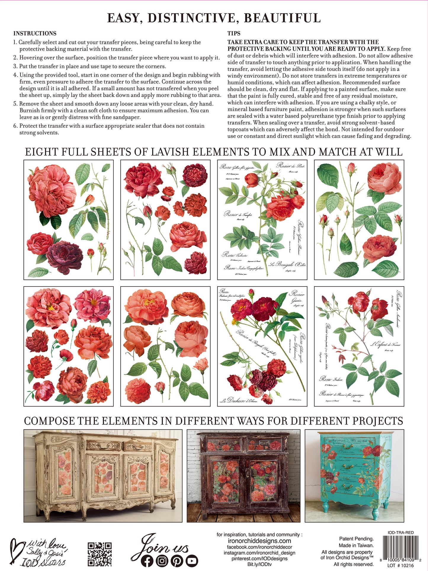 Redoute II EIGHT 12"x16" Sheets