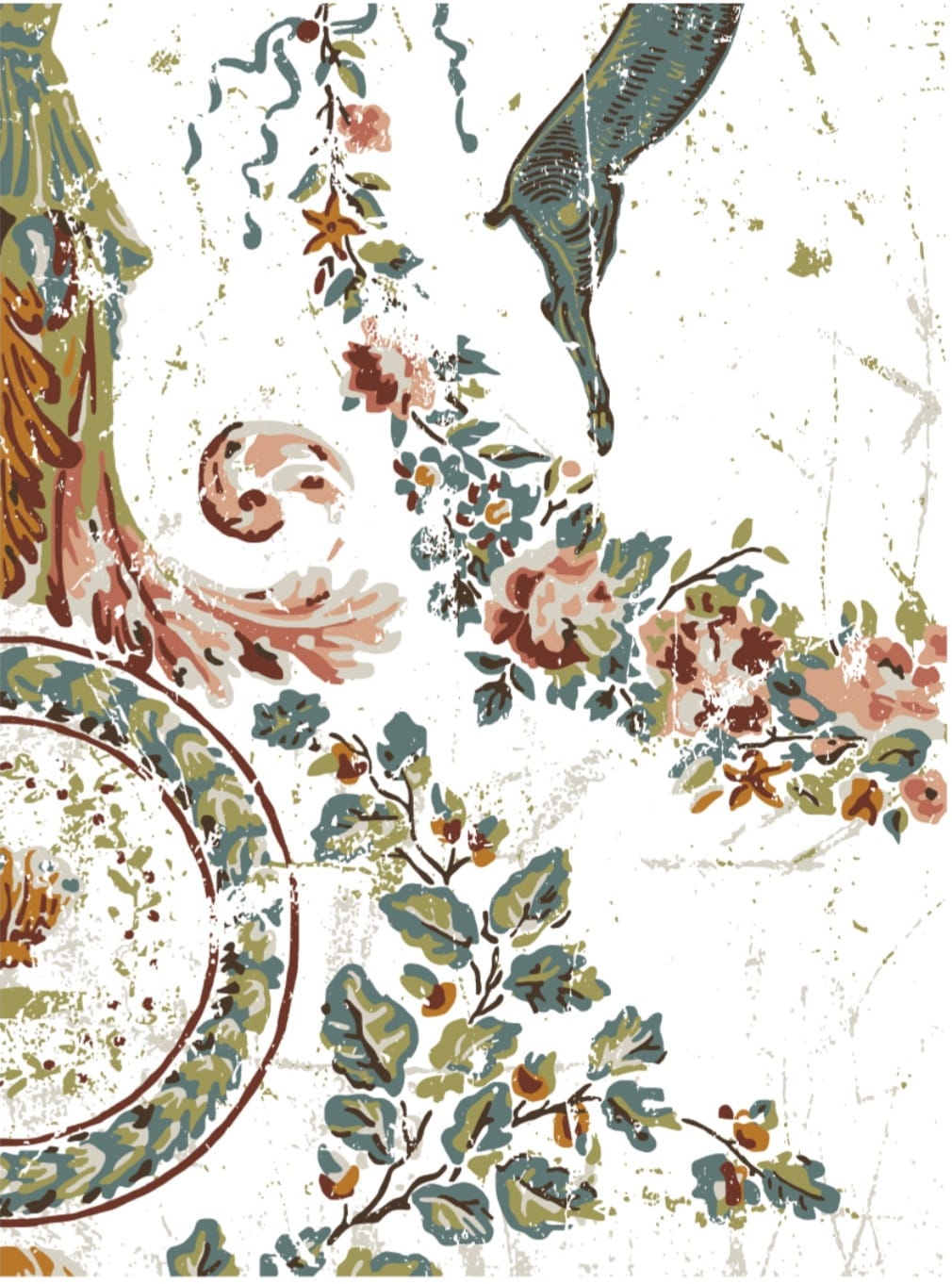 Chateau IOD Paint Inlay 8 Sheets - 12x16 Pad