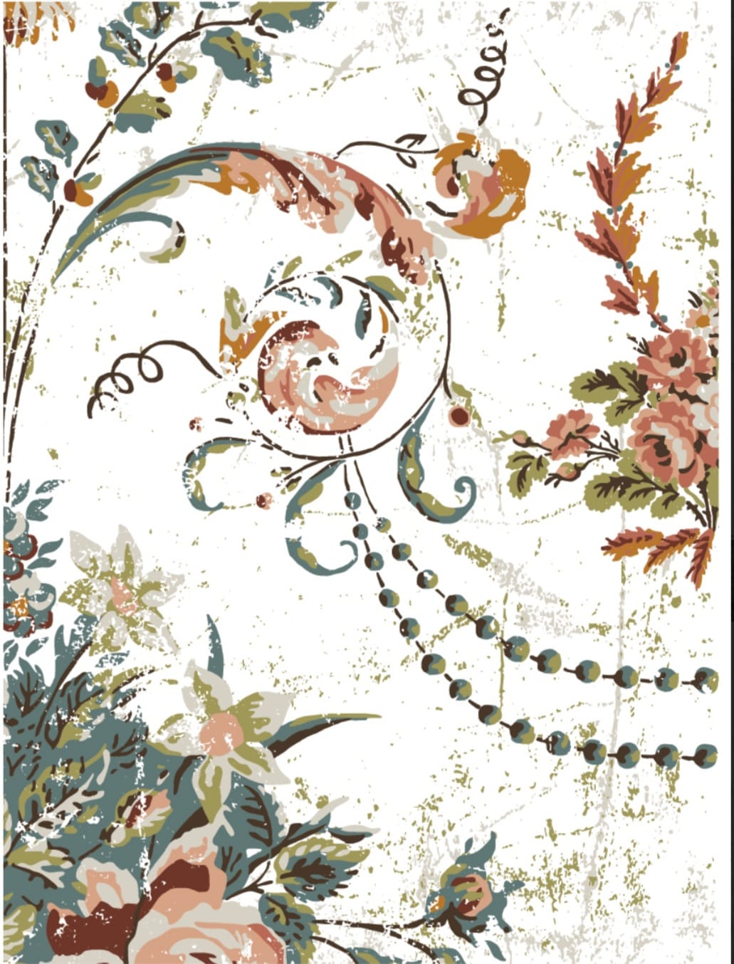 Chateau IOD Paint Inlay 8 Sheets - 12x16 Pad