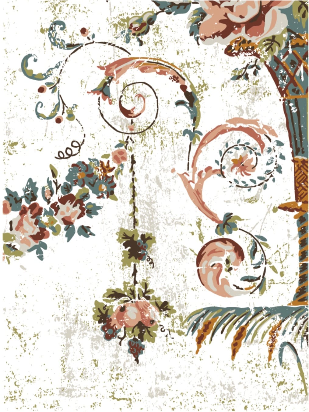 Chateau IOD Paint Inlay 8 Sheets - 12x16 Pad