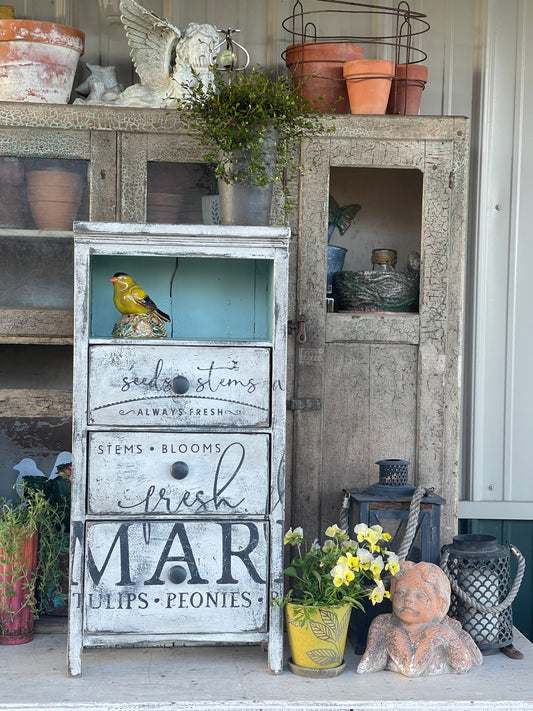 Garden Signage Cabinet Painting