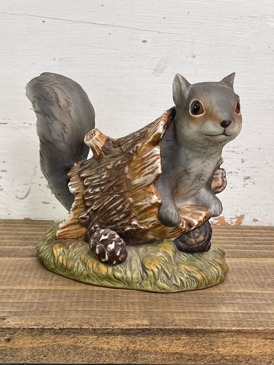 Masterpiece Porcelain by Homco Squirrel Figurine 1986