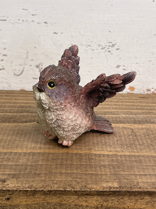 Bird Figurine with Wings Out to Fly Away