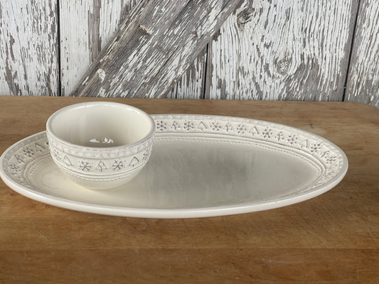 Hallmark Chip and Dip Platter and Bowl Set