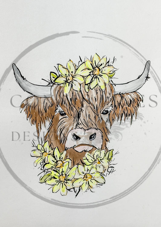 Highland Cow Franny  - Connie's Rice Paper