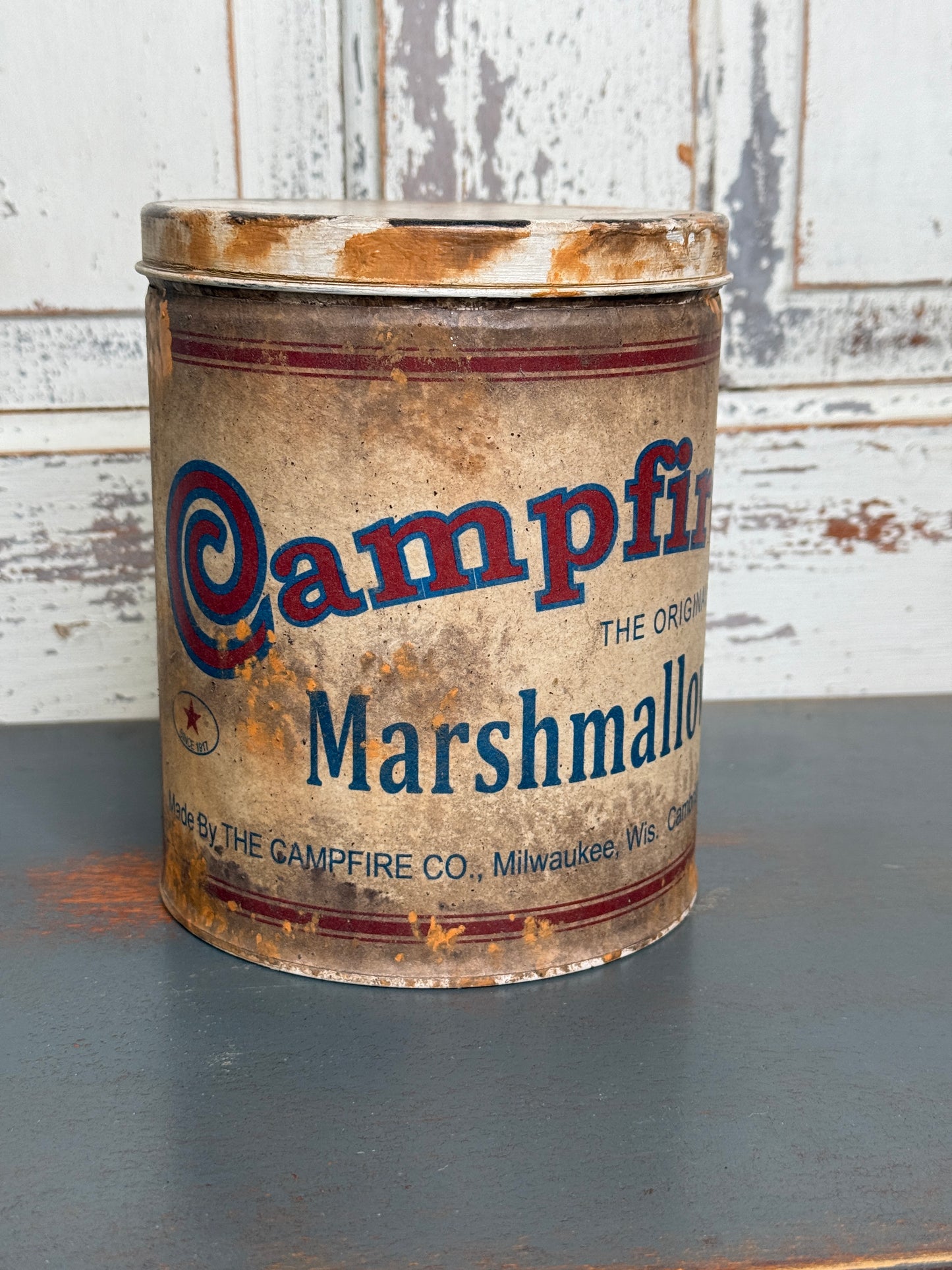 Upcycled Campfire Marshmallow Tin - Reproduction (C3)