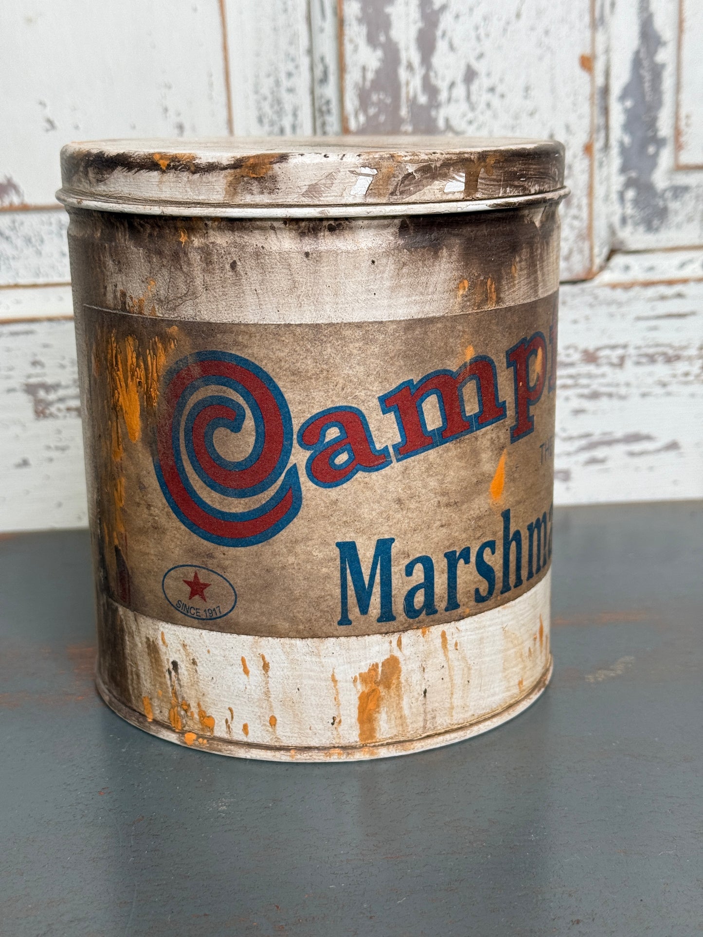 Upcycled Campfire Marshmallow Tin - Reproduction (C3)