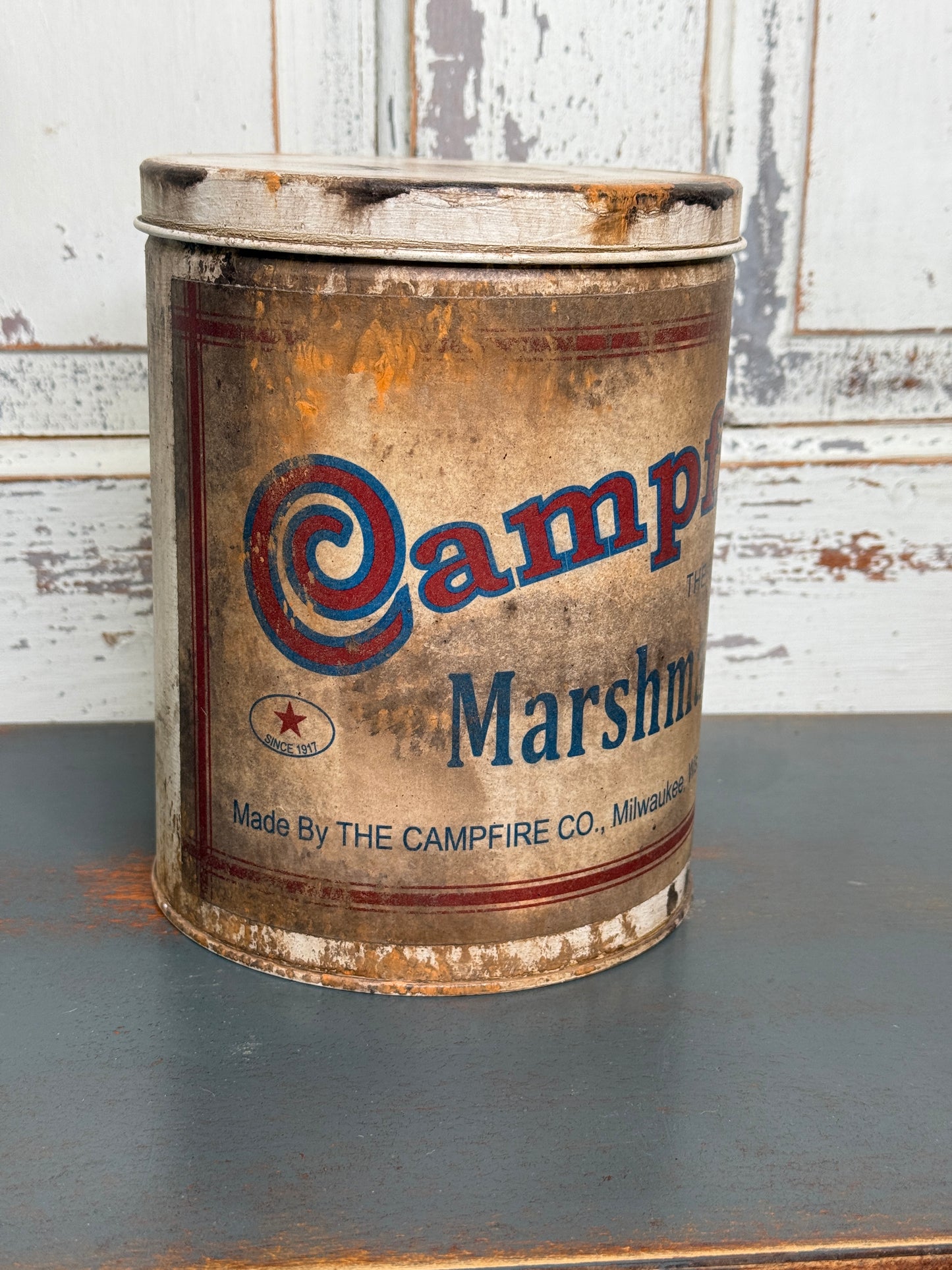 Upcycled Campfire Marshmallow Tin - Reproduction (C3)