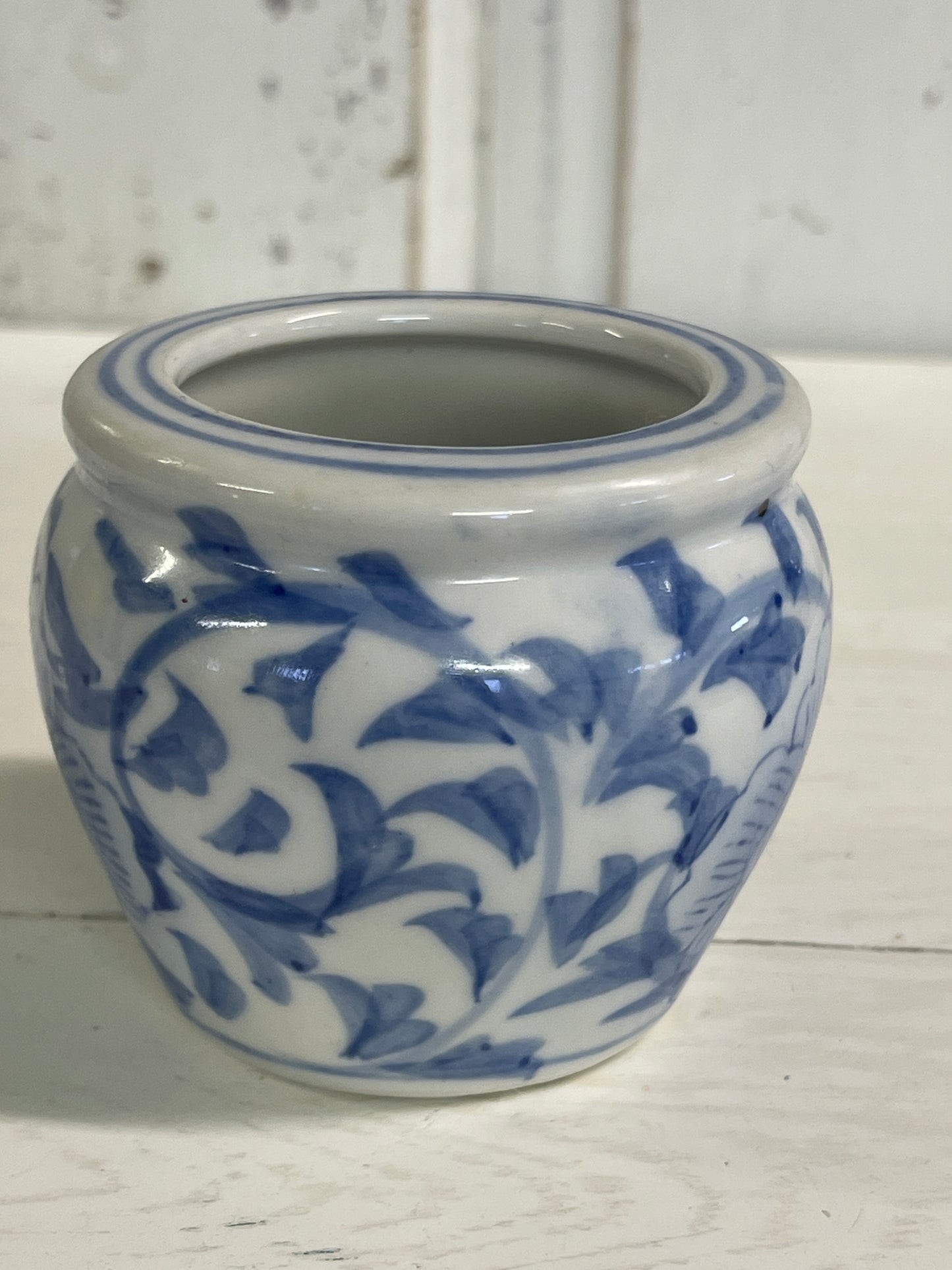 Mini Porcelain Chinese Blue and White Pot