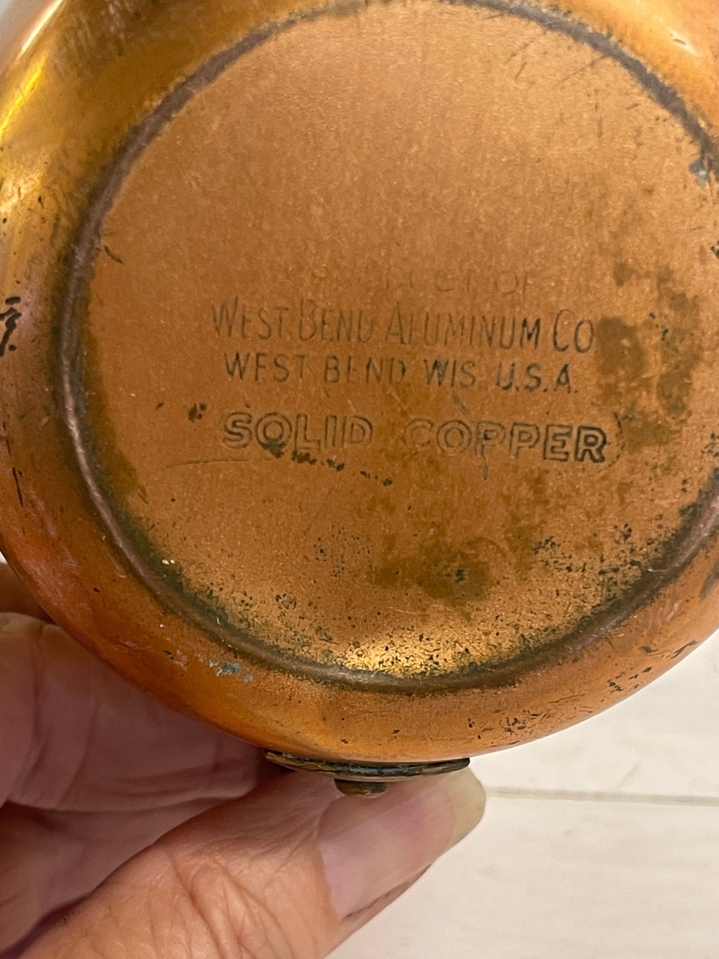 West Bend Aluminum Solid Copper Mug