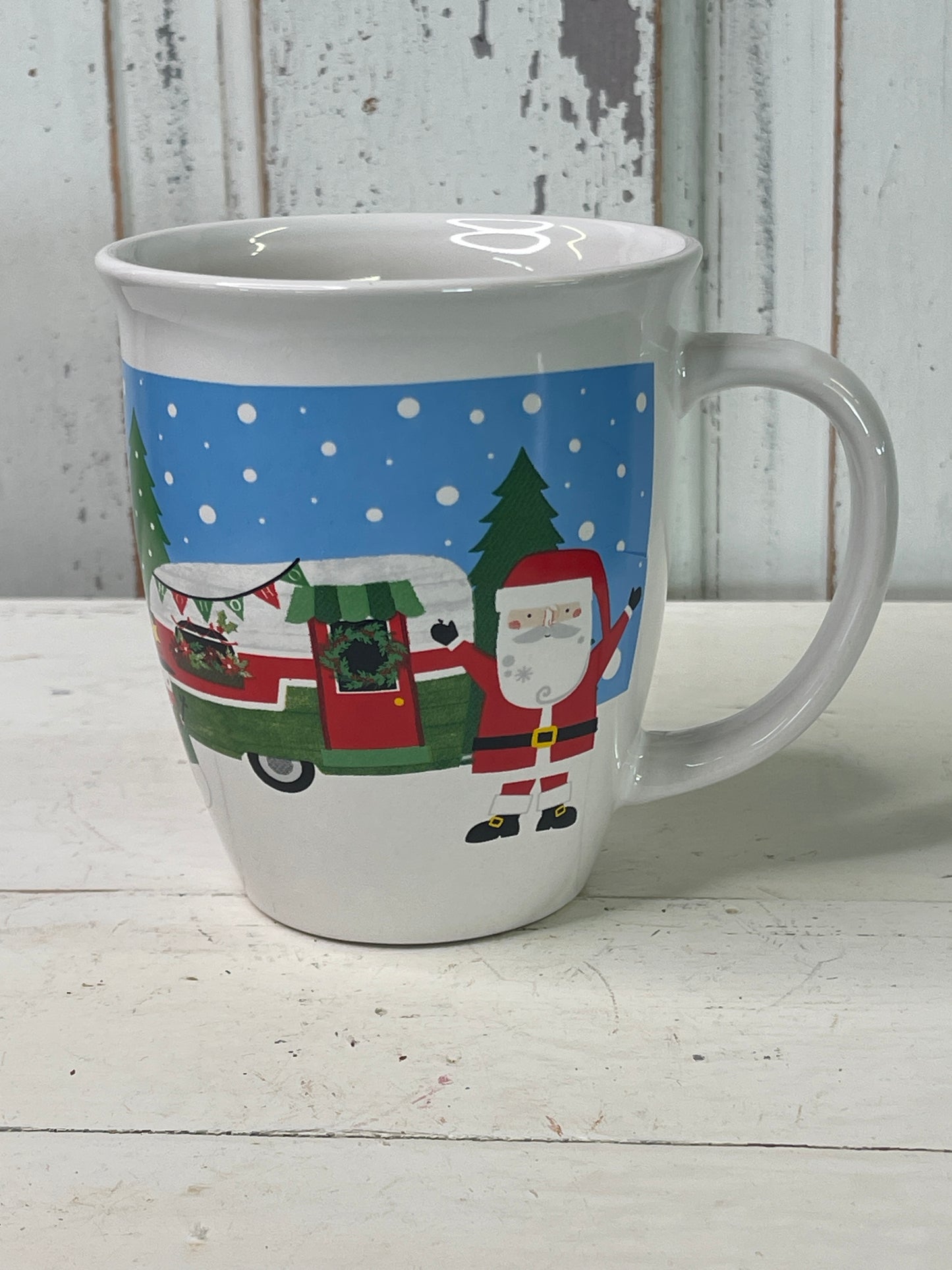Royal Norfolk Holiday Santa with Camper Christmas Mug | Christmas Decor