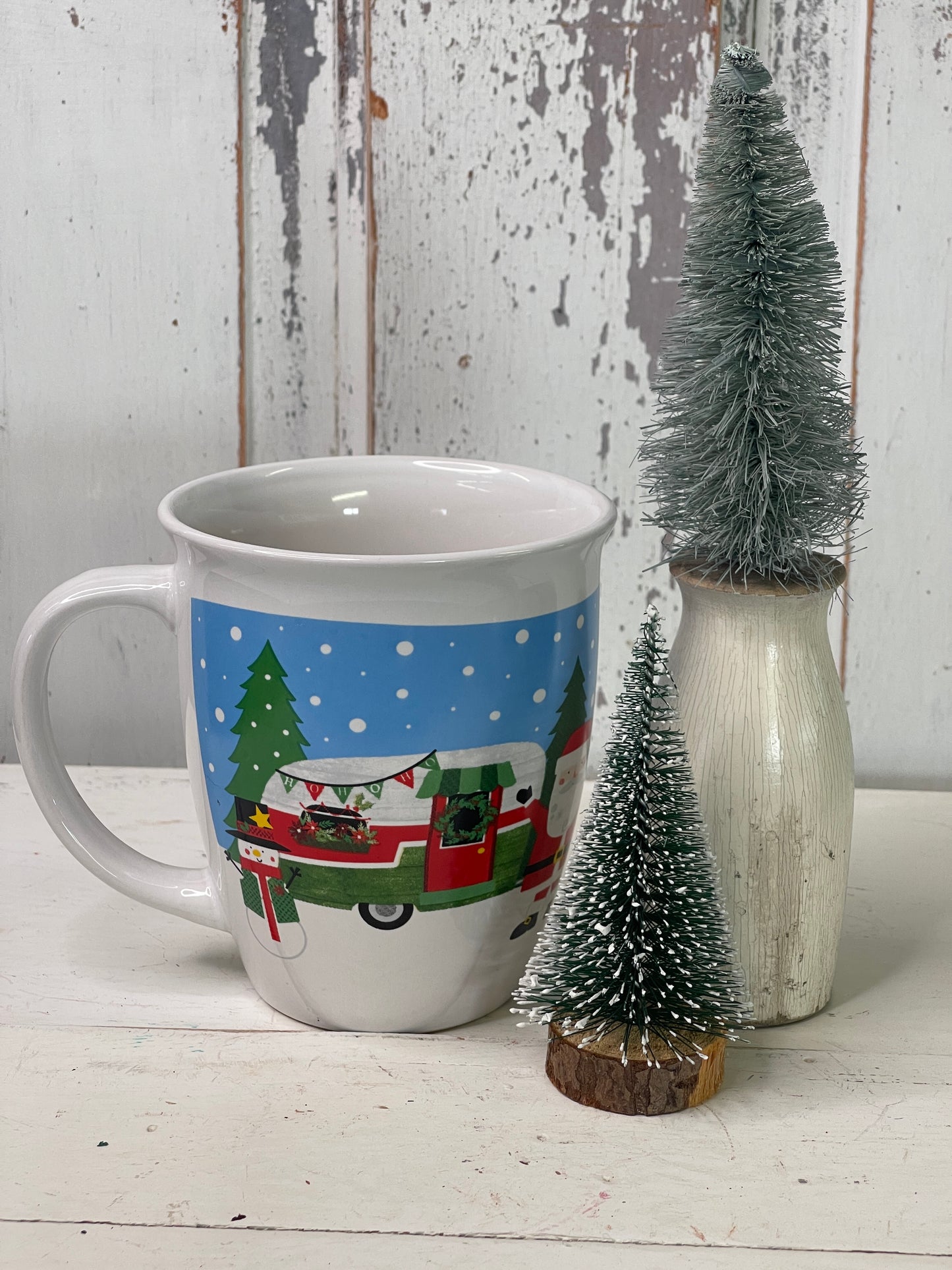 Royal Norfolk Holiday Santa with Camper Christmas Mug | Christmas Decor