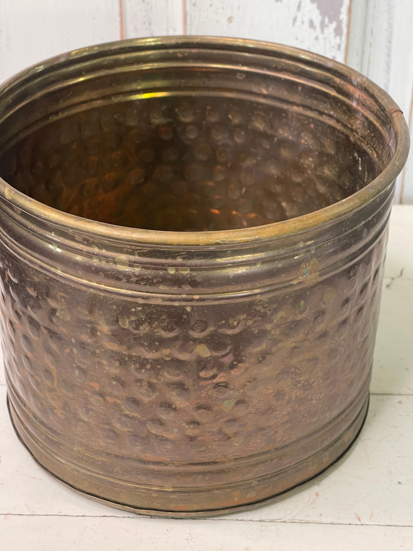 Metal Copper Container with Great Patina | Home Decor