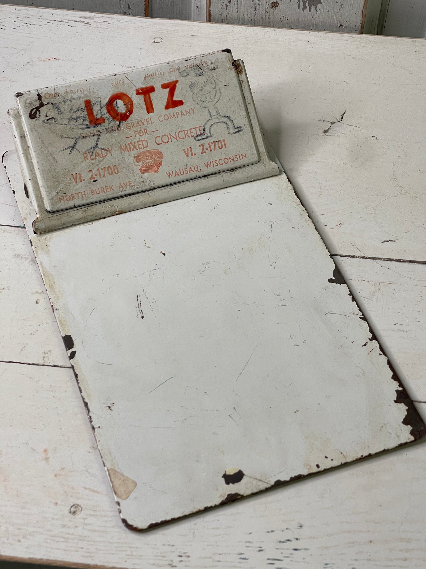 Lotz Vintage Small Metal Clipboard