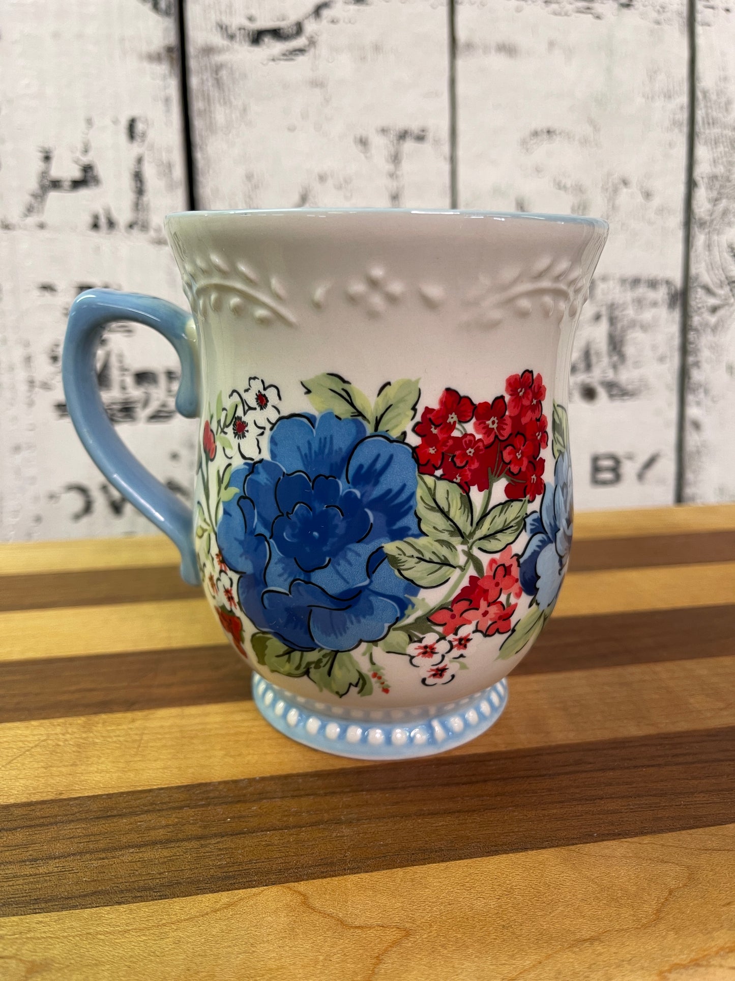 Pioneer Woman Classic Charm Floral Stoneware Mug