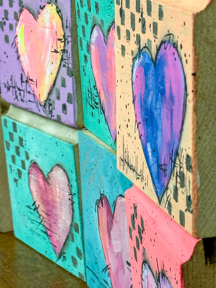 January Heart Painting On-line Class (Jan 16th)