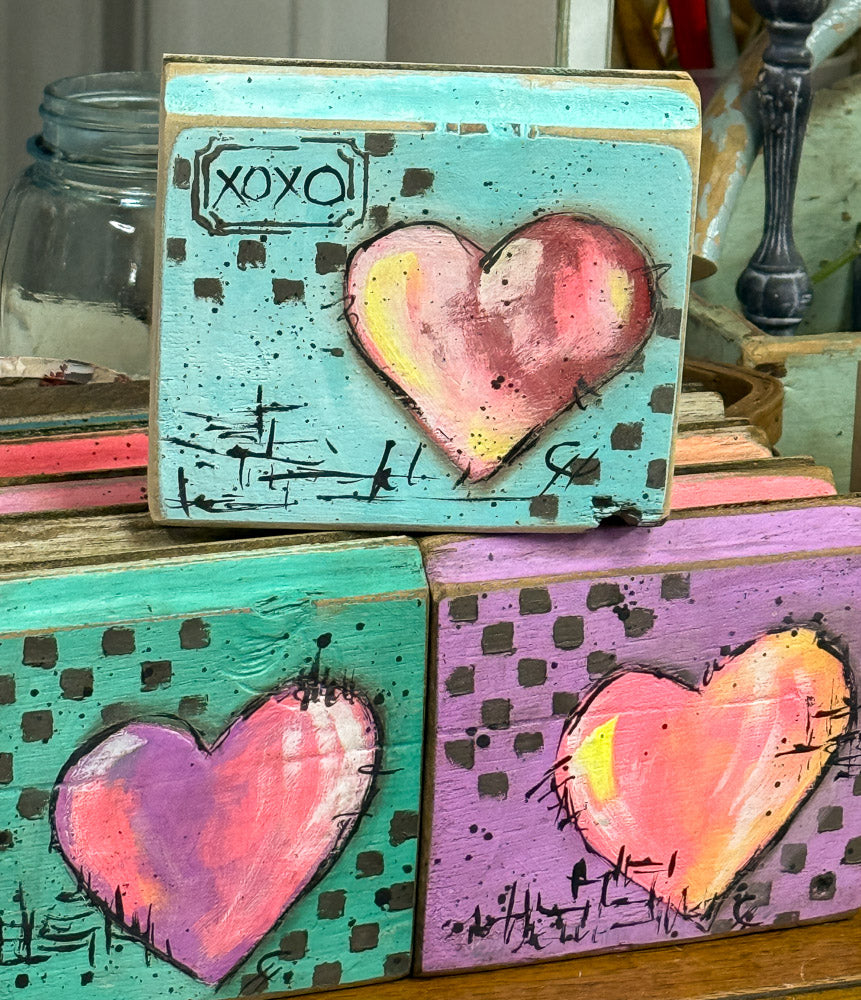 January Heart Painting On-line Class (Jan 16th)