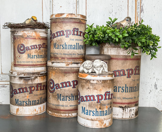 Upcycled Campfire Marshmallow Tin - Reproduction (C3)