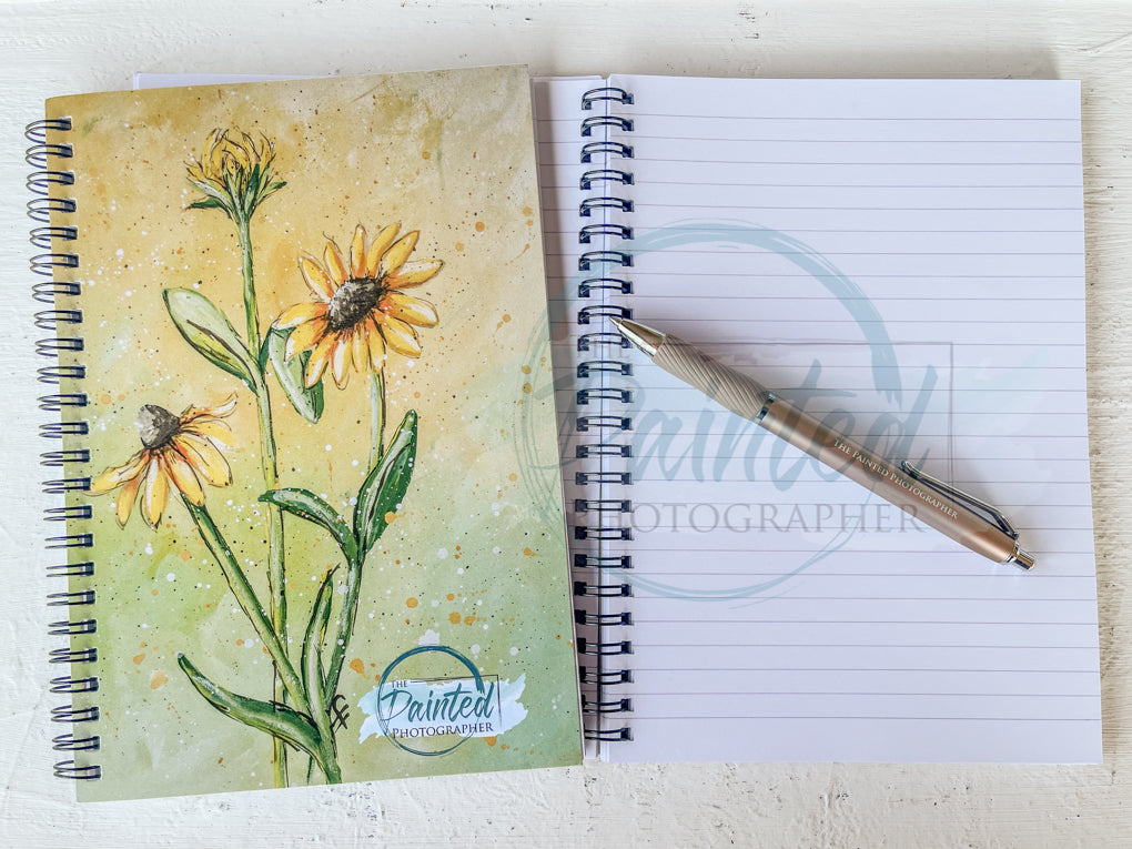 Stylish Spiral 6x8 Notebook with S-Gel Pen