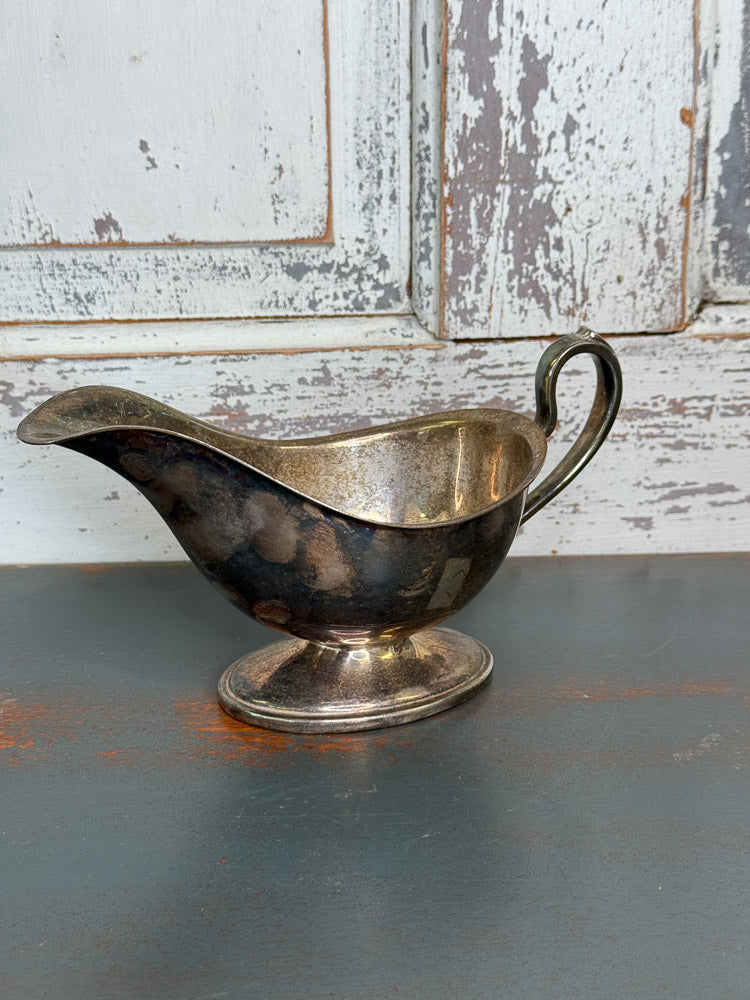 Vintage Silver Plated Gravy Boat (C2)