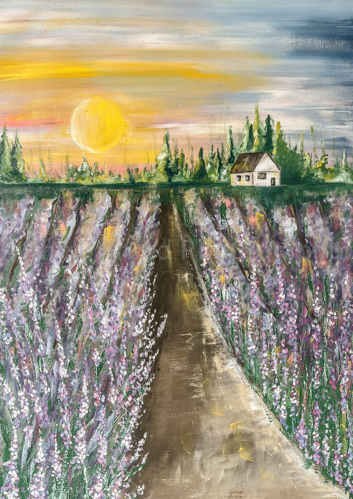 Lavender Field - Connie's Spring Rice Paper