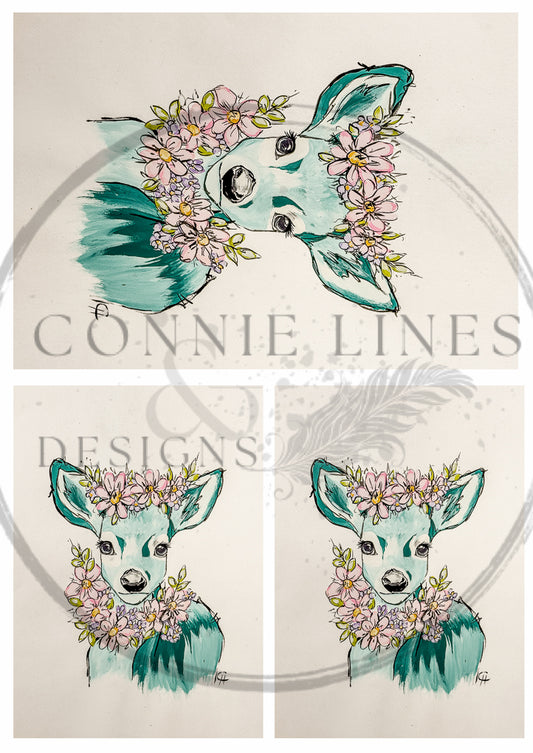 Multiple Spring Doe - Connie's Rice Paper