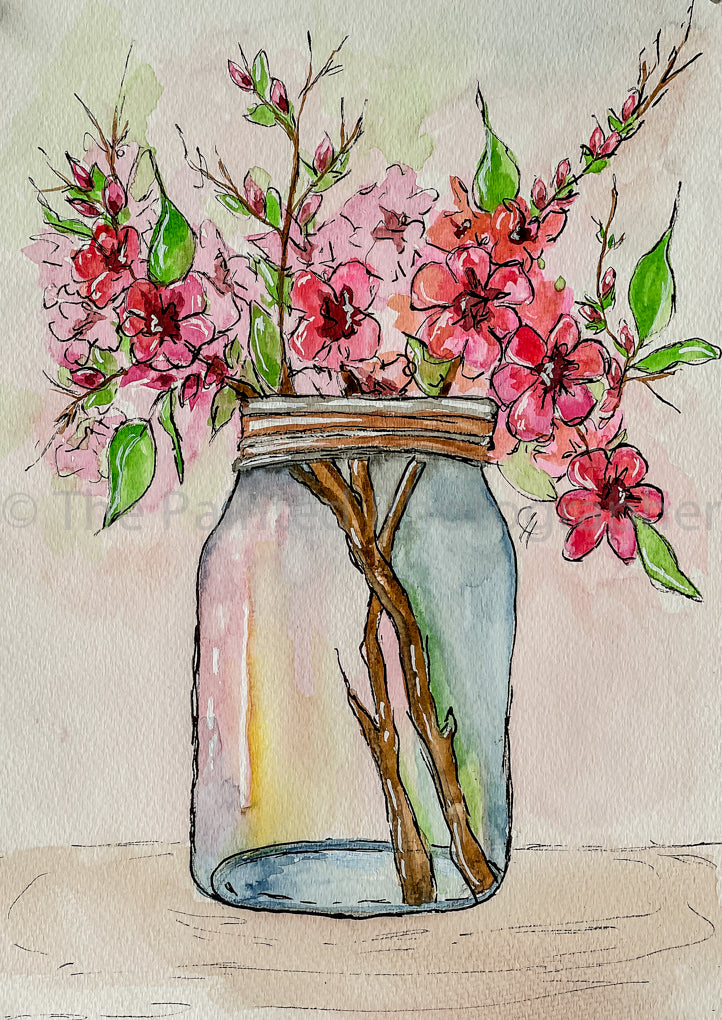 Watercolor Floral - Connie's Spring Rice Paper