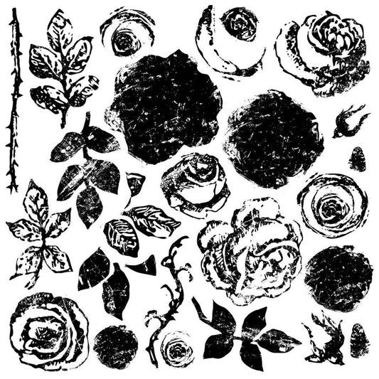 Painterly Roses 12x12 Decor Stamp™