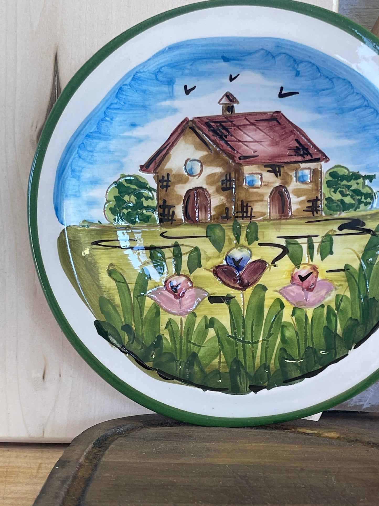 Plate with House - Made in Italy