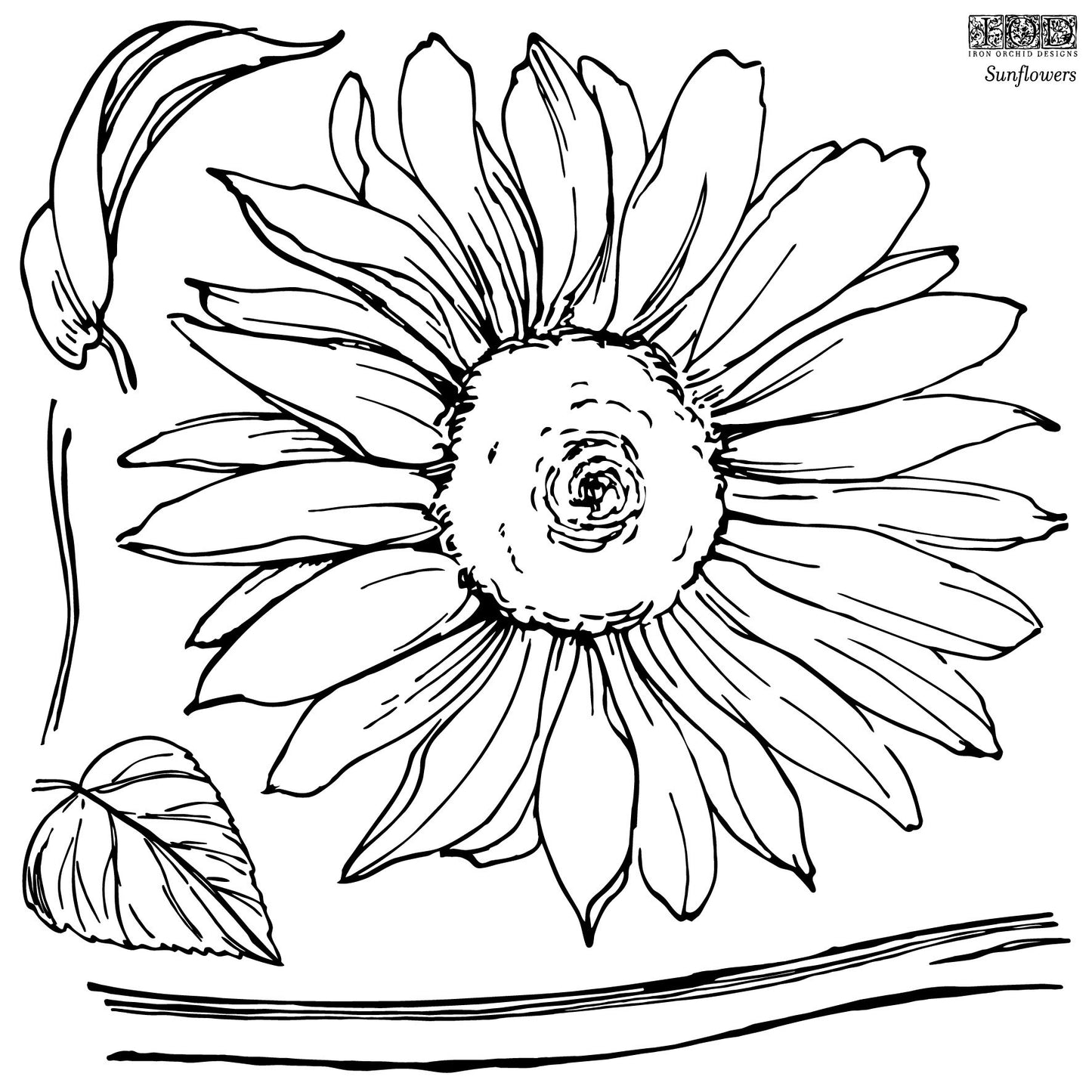 Sunflowers - 12x12 Decor Stamp™