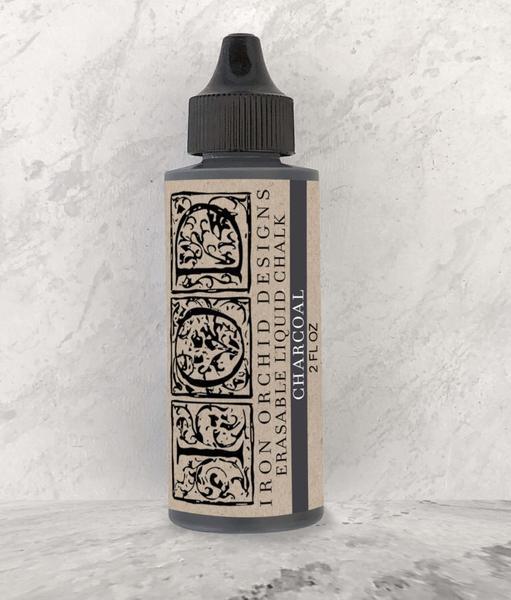 Erasable Liquid Chalk Charcoal Ink 2oz - IOD Decor Ink